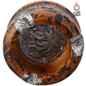 Accessoire vintage en bois pour cendrier