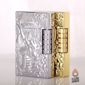 Briquet design dragon en métal