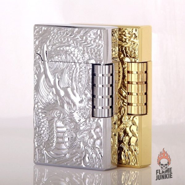 Briquet design dragon en métal