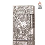 Briquet en métal au design unique dragon
