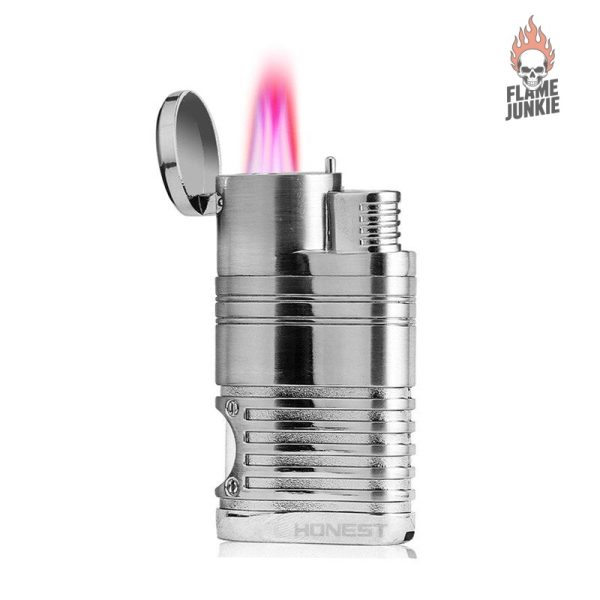 2020-placage-metal-coupe-vent-4-buses-torche-jet-butane-g-1ls11g-1 Briquet Tempête Néo X, design élégant et résistant