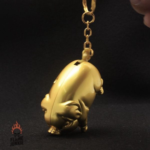 Briquet décoratif cochon, style ludique
