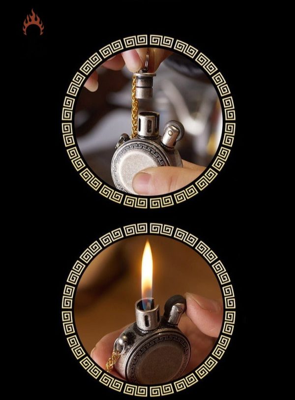 Briquet avec finition vintage, petit et léger