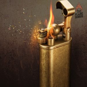 Briquet essence au style rétro, objet de collection