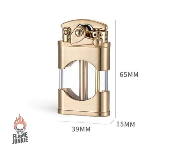 Briquet essence avec flamme réglable