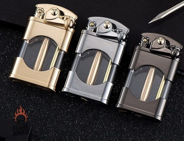 Briquet avec réservoir visible
