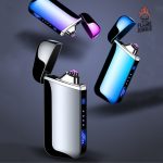 Briquet Plasma Double Arc, parfait pour les fumeurs