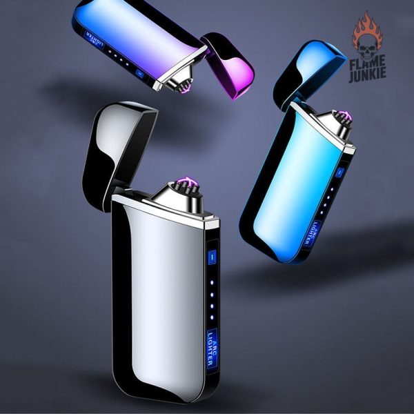 Briquet Plasma Double Arc, parfait pour les fumeurs