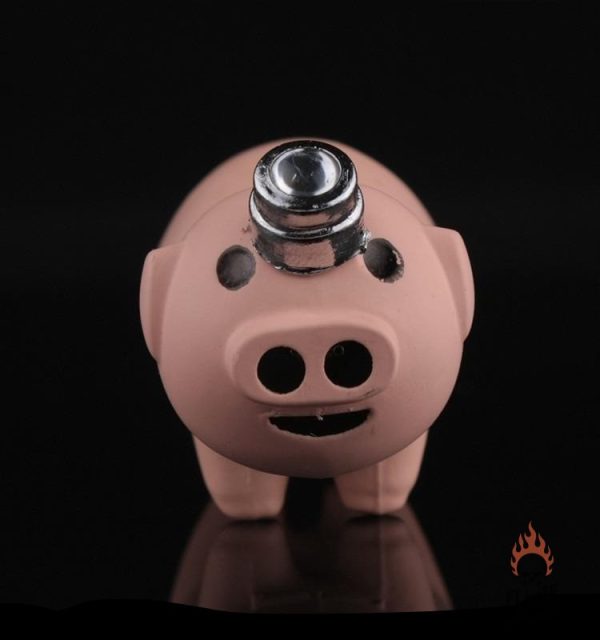 Accessoire de fumeur, briquet cochon coloré