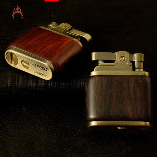 Briquet en bois avec finition rétro