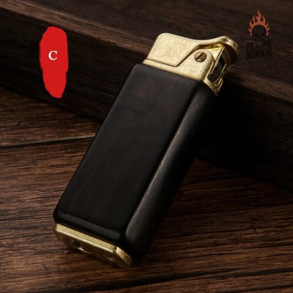 Briquet classique avec finition boisée