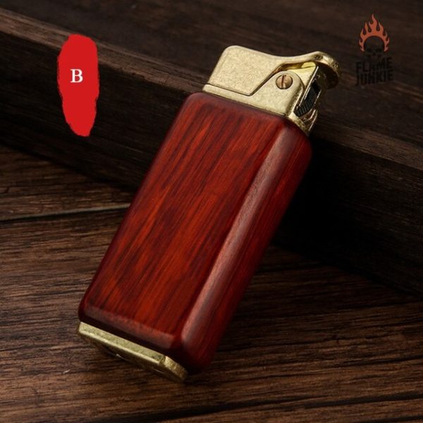 Briquet au style vintage en matériau bois