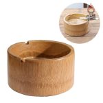 Cendrier en bois scandinave au design original