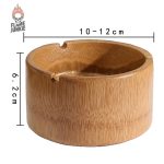Cendrier design en bois, esthétique moderne