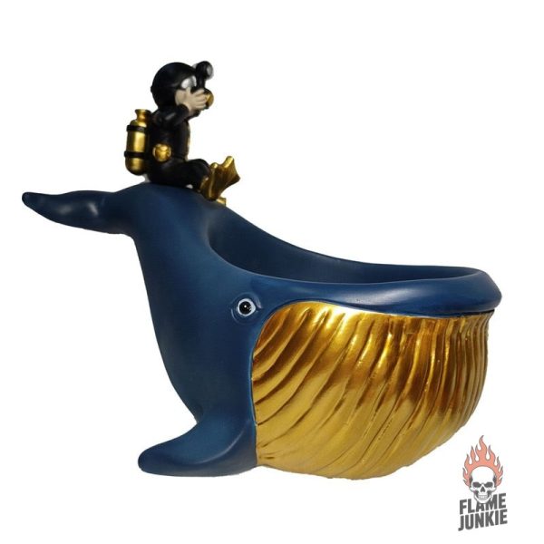 Cendrier original Gold Moby Dick, accessoire décoratif