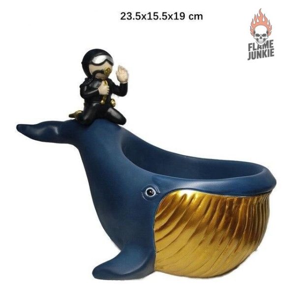 Cendrier design Gold, parfait pour les fumeurs stylés