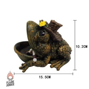Cendrier grenouille décoratif pour intérieur