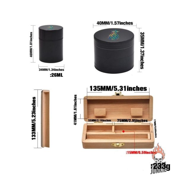 Grinder stylé en bois, parfait pour offrir